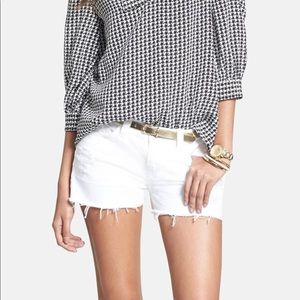 J Brand Distressed Frayed Jean Shorts | Size